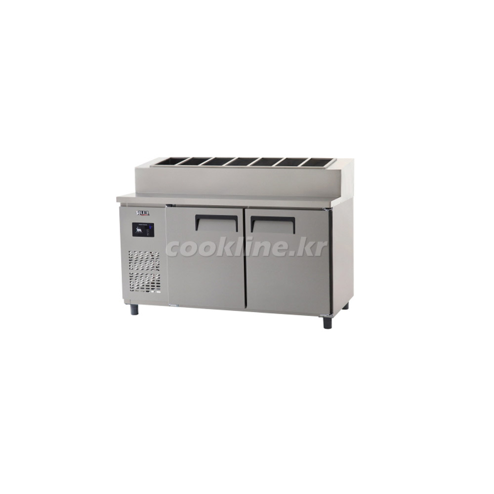유니크대성 토핑테이블 냉장고 1500 [아날로그/디지털|메탈/스텐 선택가능] 토핑냉장고 업소용냉장고 UDS-15RPAR 15RPDR