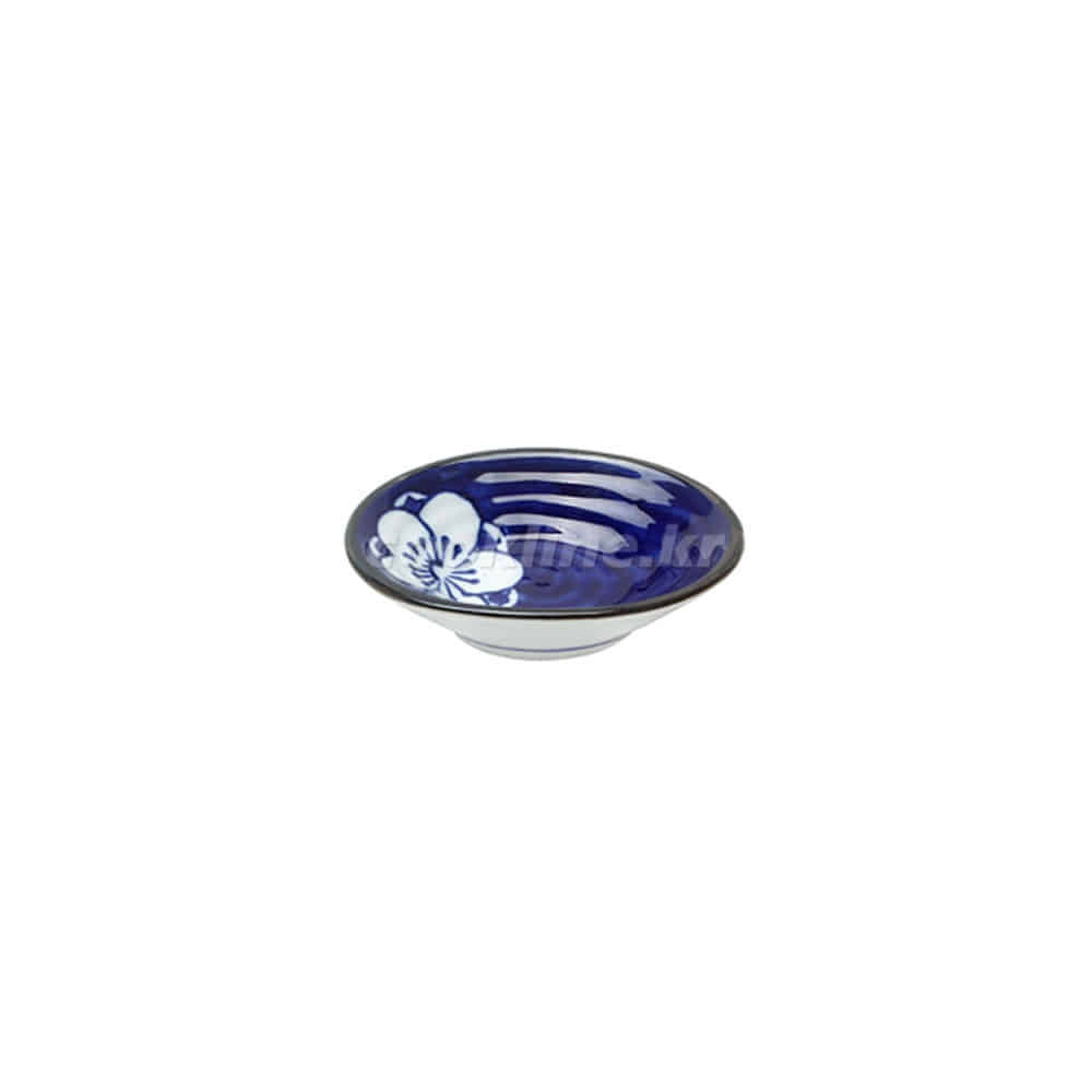 CM-271 로얄블루 타원종지 97×73×H27 [최소구매수량 5개] 계란찜 죽그릇 후식그릇 도자기식기