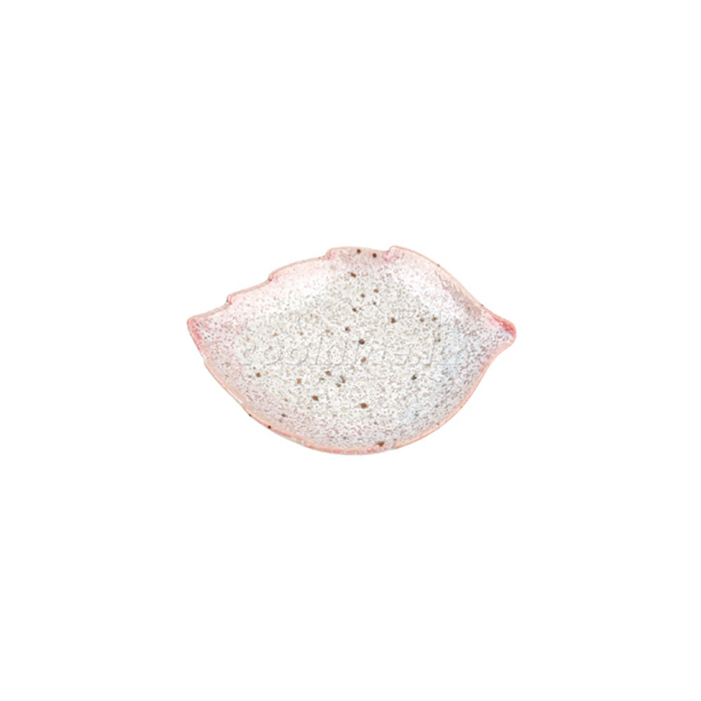 일제 티아라-106 나뭇잎 앞접시(핑크) 118×88 [최소주문 수량5개] 개인접시 일식접시 도자기접시