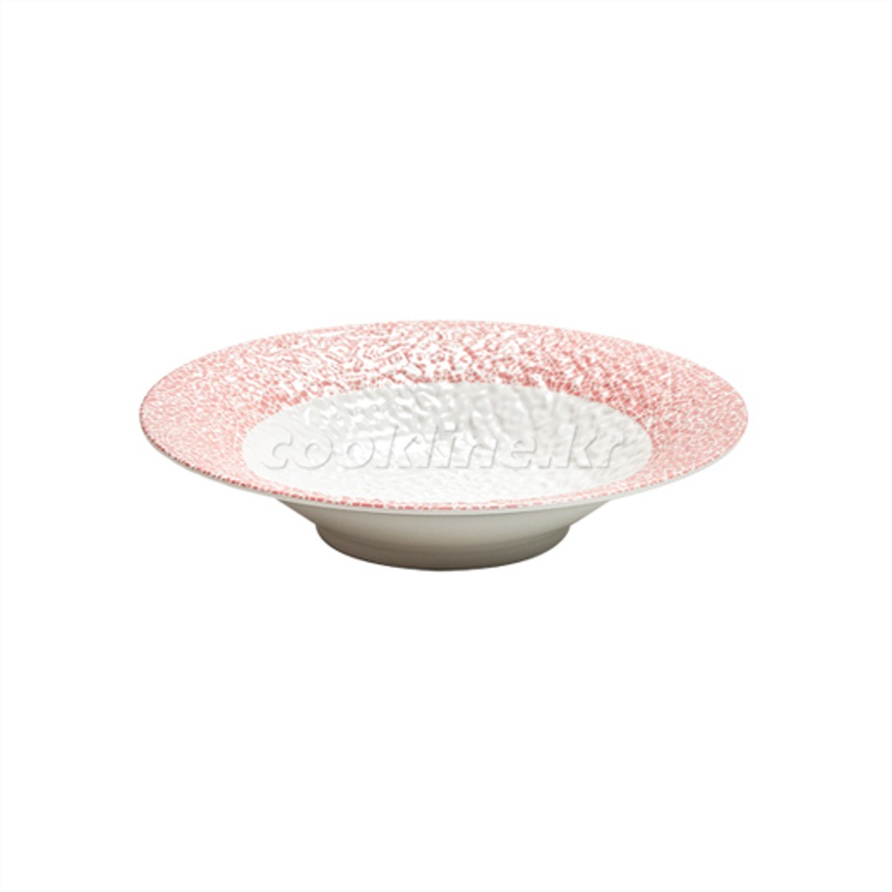 궁 핑크11-9인치 원쿠프 원형앞접시 원형그릇 원형찬그릇 멜라민그릇